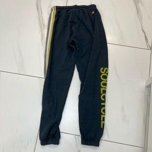 Aviator Nation x SoulCycle Rainbow Band Joggers